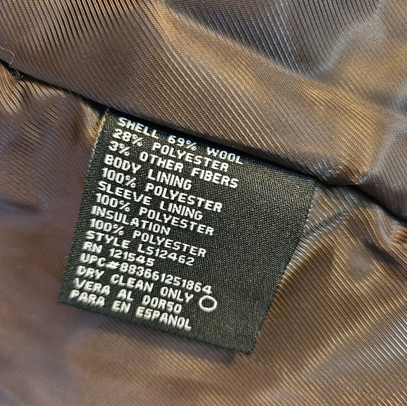 nwot London Fog Wool Peacoat men's L - Picture 6 of 7